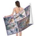 thumbnail image 3 of Dragonflies Decor Bath Towel Soft and Highly Absorbent for Adults, 3 of 7