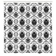 thumbnail image 2 of Ambesonne Floral Shower Curtain, Victorian Floral Art Pattern, 69"Wx70"L, Black, 2 of 4