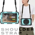 thumbnail image 7 of for Lenovo Tab M8 4th Gen Case 8 inch 2024/2023, 360 Rotating Shockproof Cover with Stand, Handle, Shoulder Strap, Sky Blue Panel, 7 of 7