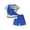 A-Blue317, variant on Jamsmile Toddler Boys Sports Sets Quick Drying Tracksuits 2 Piece Basketball Football Mesh Tshirts And Shorts Kids Running Sets