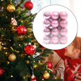 thumbnail image 6 of yotijay 24 Pieces Christmas Balls Ornaments Christmas Tree Hanging Decorations Xmas Tree Pink, 6 of 9