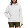 thumbnail image 6 of MDUKONU Oversized Hoodie With Dog Pouch Fleece Sharpa Pet Hoodies Large Pocket Hooded Sweatshirt For Puppy Dogs Holder Size: XXXXL White, 6 of 7