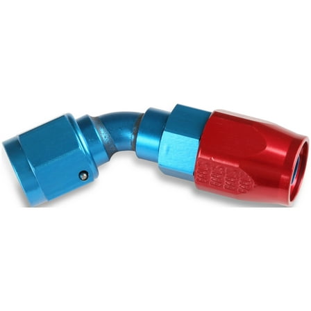Earl's 45 Degree Swivel-Seal® Hose End -12 AN - Red/Blue - Clamshell Package