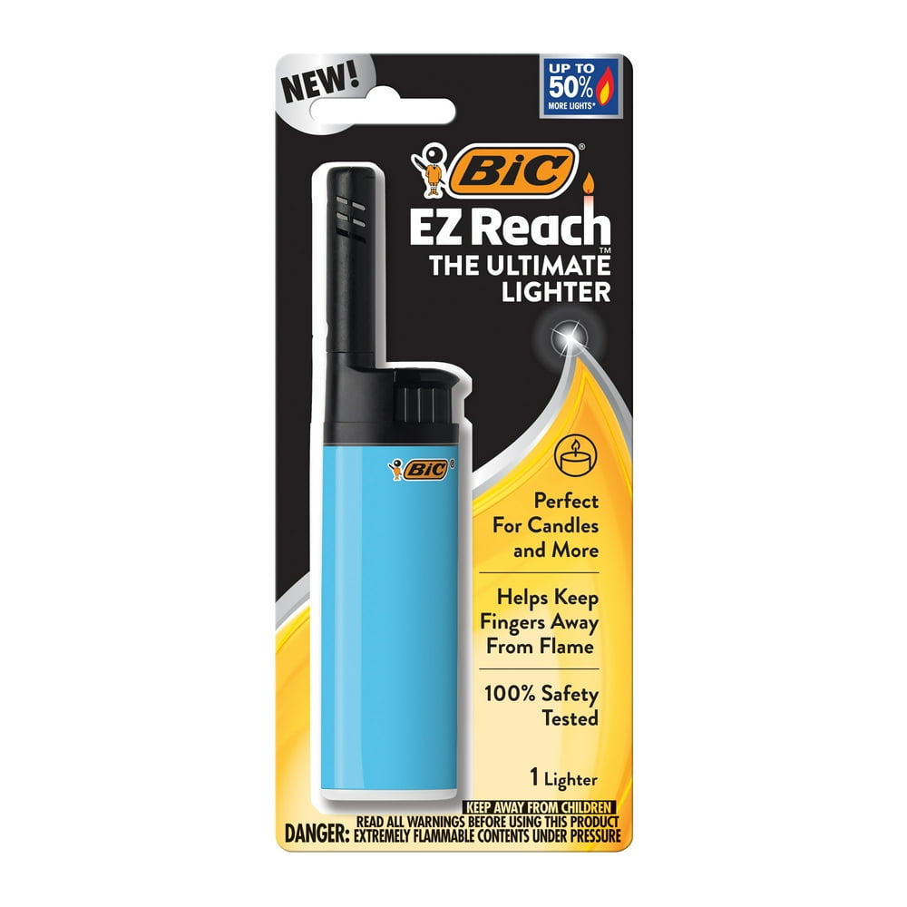 BIC EZ Reach Lighter, Assorted Colors, 1 Count