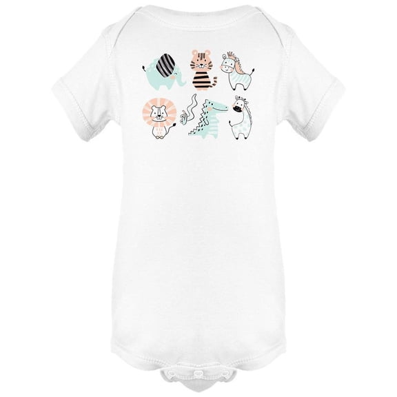 Cute Little Animals Bodysuit Infant -Image by Shutterstock, 6 Months