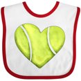 thumbnail image 3 of Inktastic Tennis Ball in Heart Boys or Girls Baby Bib, 3 of 4