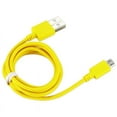 thumbnail image 2 of Reiko Tangle-Free Braided 3.3ft Micro USB Data Cable - Yellow, 2 of 3