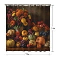 thumbnail image 5 of Fall Harvest Fruit Pumpkin Shower Curtains,Reusable Bath Curtain with Hooks Friendly Polyester Fabric Bathroom Curtains for Thanksgiving Day Fall Party Home Decor, 5 of 5
