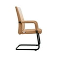 thumbnail image 6 of LeisureMod Evander Office Guest Chair in Acorn Brown Leather, 6 of 7