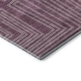 thumbnail image 3 of Addison Rugs Mayfield Premium Machine Washable Transitional Geometric Eggplant Round Rug, 8' x 8', 3 of 5