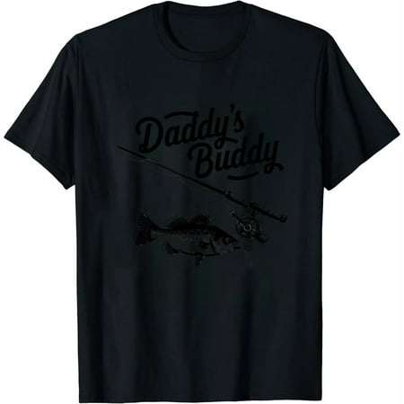 Daddy s Fishing Buddy Baseball Mom Women Wife T-Shirt