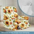 thumbnail image 3 of Xixirimido Sunflower Pumpkin Maple Leaf Recliner Chair Cover, 4-Pieces Stretch Recliner Covers for Recliner Chair Soft Reclining Chair Slipcover Thanksgiving Furniture Protector for Pets Kids, 3 of 8