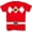 Red, variant on Blue Mighty Morphin Boys Costume T-Shirt for Youth