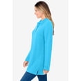 thumbnail image 3 of Woman Within Plus Size Long-Sleeve Polo Shirt, 3 of 6