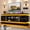 Marble Black, variant on ChVans 71" LED TV Stand for TVs up to 85" with Power Outlets, High Gloss Surface, 2 Storage Cabinet, Modern Style, TV Media Console with Storage, Black