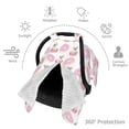 thumbnail image 3 of Car Seat Cover Baby - Cute French Bulldog Donut Breathable Infant Car Seat Cover for Baby Carseat, Lightweight Comfort Baby Essentials Must Haves Newborn Stuff for Girl Boy, 3 of 7