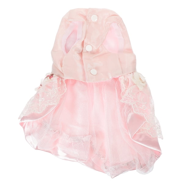 EeaseMX Vestido de novia rosa para cachorro, vestido para perro, falda, vestido formal para mascota, ropa, falda