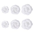 thumbnail image 1 of Accesorios de adorno de flores artificiales de poliéster blanco 43~64x44~60,5x18,5~21,5 mm 2 piezas/estilo, 1 of 6