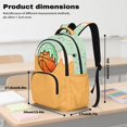 thumbnail image 7 of DISNIMO 17 Inch Kids School Backpack Ice Cream Basketball Print Lightweight Large Bookbag with Side Mesh Pockets Front Zipper Pocket for Teens Student Daily Use, 7 of 7