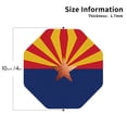 thumbnail image 2 of Arizona Flag Leather Drink Coasters for Drinks (6 Pack) for Tabletop Protection Octagon, 2 of 6