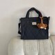 thumbnail image 5 of Bolsos de mano para mujer monederos con cremallera bolsa acolchada para pañales de bebé bolso de mamá con asa superior sólida, 5 of 9