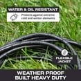 thumbnail image 6 of Iron Forge Cable Oil Resistant 12 Gauge Extension Cord 50 ft, 12/3 SJTOW 50 Foot Heavy Duty Extension Cord Outdoor 3 Prong, 15 Amp Power Cable Black Great for Major Appliance, Farms & Ranches, 6 of 7