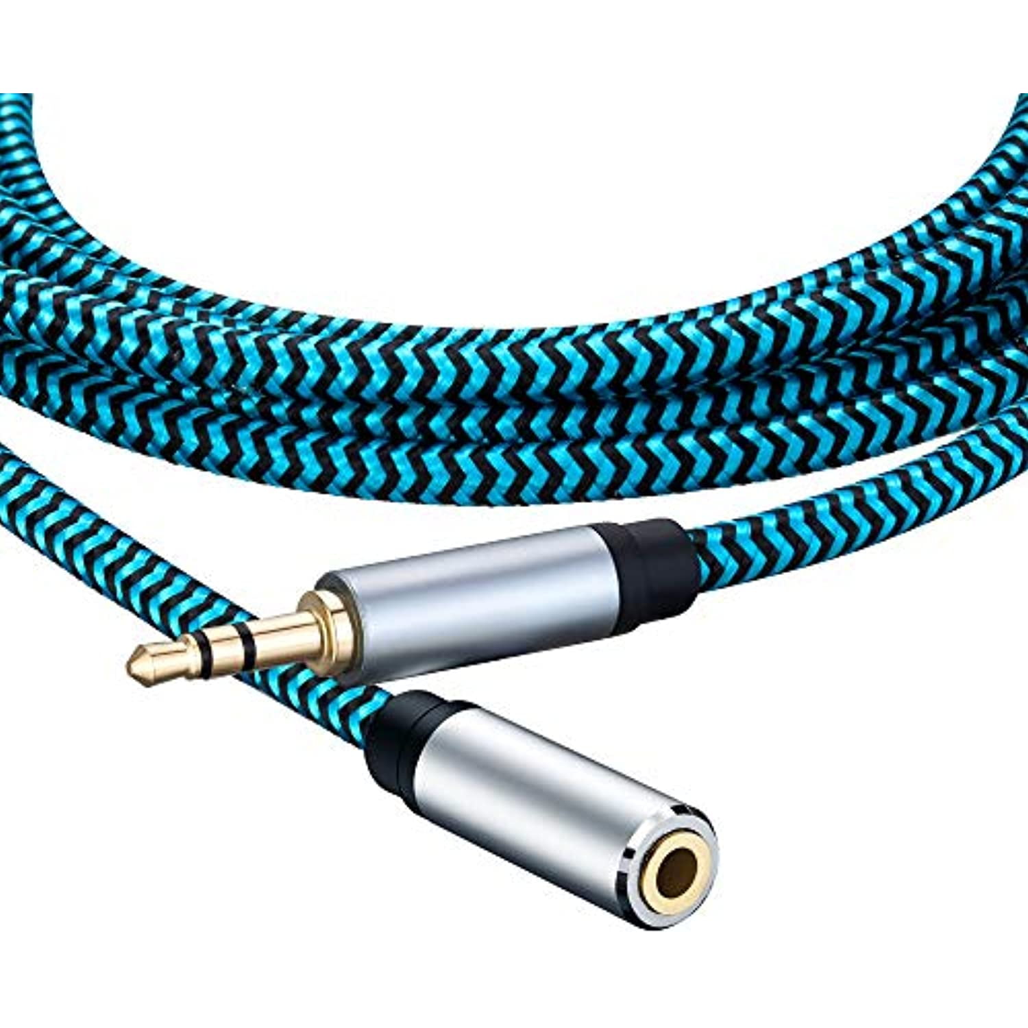 Hftywy AUX Extension Cable 20 ft 3.5mm Male to Female Stereo Audio