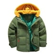 thumbnail image 4 of Boys Puffer Coat Boys Winter Coats With Pocket Zipper Hooded Coat Warm and Windproof Winter Thicken Coat Hooded Jacket for Little Boys 5-6 Years, 4 of 4