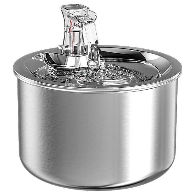 Distributeur d'Eau pour Chat, Distributeur d'Eau Automatique en Acier Inoxydable pour Animaux, Convient aux Chats et aux Chiens, Plusieurs Animaux