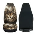 thumbnail image 4 of Uorisanigo Car Seat Covers Front Seats Only Set of 2, Soft Plush Moon Wolf Print Car Seat Cushions, Auto Seats Covers Interior Accessories, Comfortable, 4 of 7