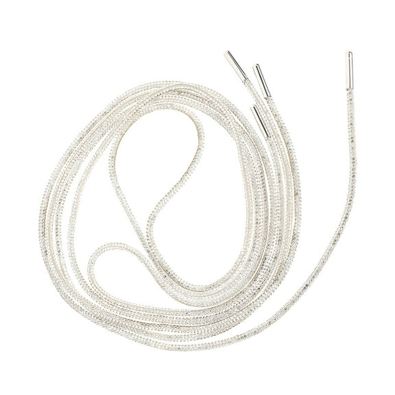 VANIDO 1 Pair Rhinestone Shoe Laces Bling Shoelaces Glitter Shoe Laces Crystal Shoelaces for Casual Shoes Glitter Shoe Laces