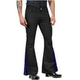 thumbnail image 7 of DPTALR George Men's 70s Disco Pants，Bell Bottom Jeans，60s-70s Vintage Denim Bell Bottoms,Blue,Big and Tall Men M, 7 of 7