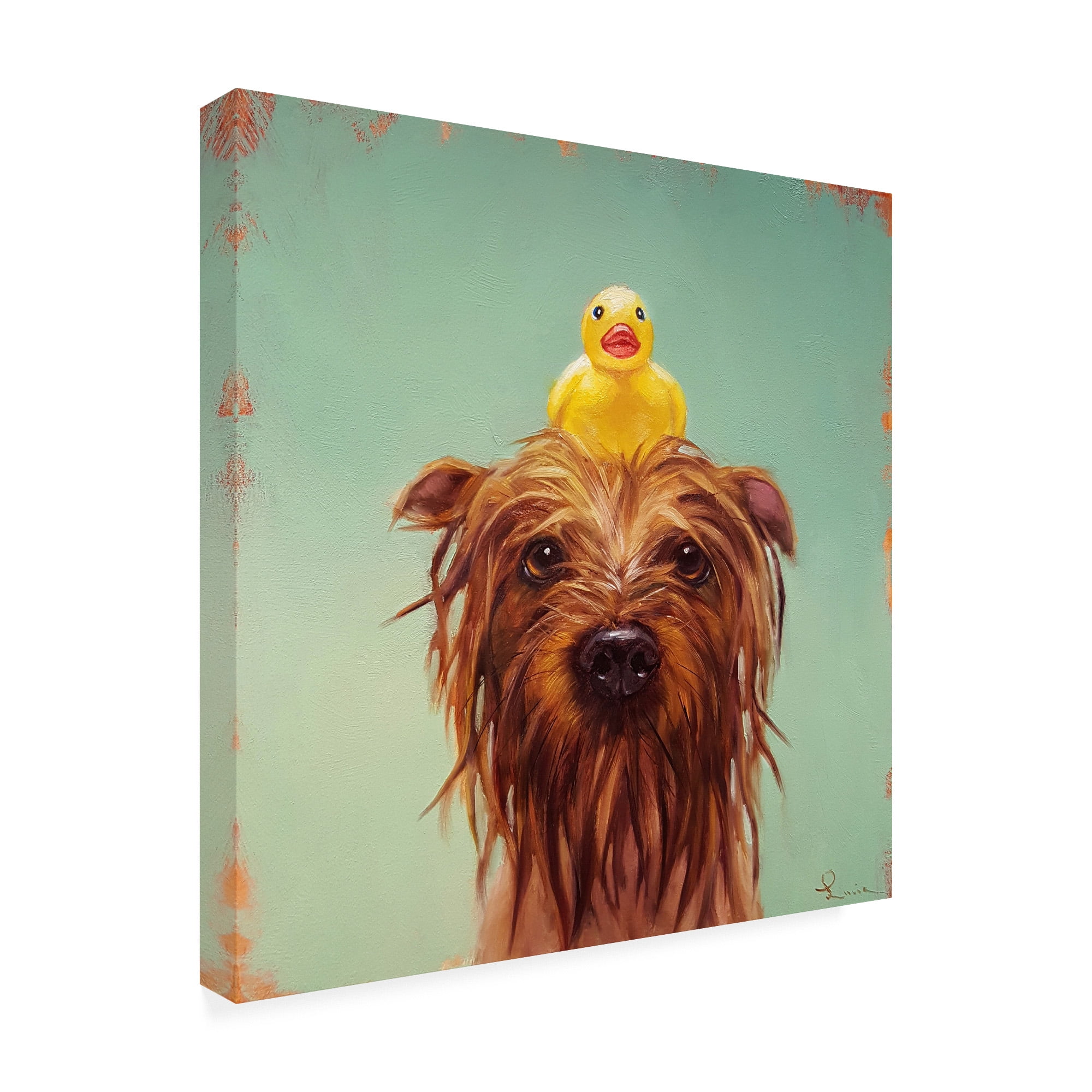 Trademark Fine Art 'Bath Time' Canvas Art by Lucia Hefferna