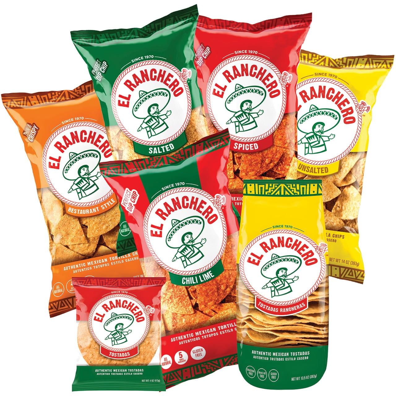 El Ranchava Tostadas Ranchera Bag Gluten Free Corn Tortilla, 13.5 oz
