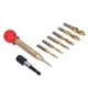 thumbnail image 4 of Machos De Roscar Métricos HSS, Juego De Machos De Roscar De Alta Dureza 8PCS Para Madera Para Cobre ANGGREK Hex Shank Drill Tap Set, 4 of 8