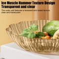 thumbnail image 2 of Tauxra Clear Gold Hammered PET Fruit Tray Stackable Snack Bowl For Living Room Coffee Table, 2 of 6