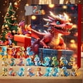thumbnail image 3 of Riforla Calendrier de l'Avent de Noël 2024 Calendrier de l'Avent de Noël Calendrier de l'Avent Édition de Collection Ensemble d'Ornements de Noël 2D pour Bébé Rouge_006, 3 of 8