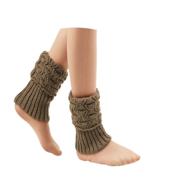 Angala Thermal Leg Warmers Ankle Boot Socks Non Covers Cozy Knitted Boot For Winter Outdoor Activities And Daily Wear With Comfort Stretch Fit And Warm Soft Stylish Basic Socks