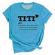 thumbnail image 2 of Puntoco Titi Camiseta De Manga Corta Con Estampado En forma De Corazón Para Mujer, top De Manga Corta Con Cuello Redondo, Camiseta Azul M, Regalo Para Mujer, 2 of 4