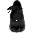 thumbnail image 2 of Unisex PU Leather/Patent Ribbon Tie Tap Shoe Dance Shoes for Women Dance Shoes, 2 of 7