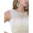thumbnail image 5 of DARING DIVA Crochet Cover Ups Hollow Out Swimsuit Coverup Beach Dress XS Beige, 5 of 6