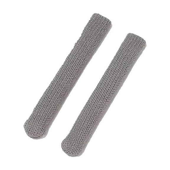 Anti-Slip Elastic Comfort Eyeglasses Temple Tips Sleeve, Soft and Well-Fitting Glasses Ear Cushion, Microstructured Fabric Glasses Ear Grip, Knitting Eyeglass Arm Cushion Gray