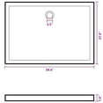 thumbnail image 5 of vidaXL ABS Rectangular Shower Base, 5 of 7