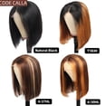 thumbnail image 3 of Highlight Straight Bob Human Hair Wig 13x4 Lace Front, 3 of 23