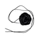 thumbnail image 1 of Collar con cordones de flores, elegante collar gargantilla de flores grandes de estilo retro Negro, 1 of 9