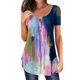 thumbnail image 1 of Gibobby Playera de Manga Corta con Cuello Redondo Camiseta manga corta con cuello redondo para mujer(Morado,XL), 1 of 5