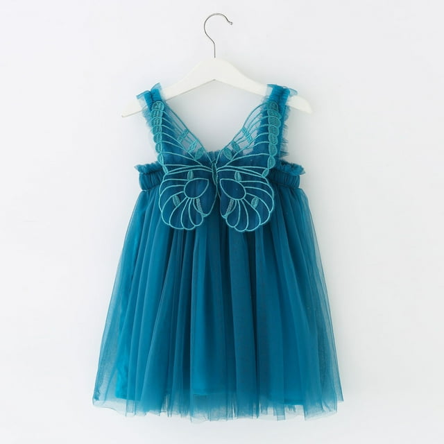 Robe à Bretelles Sans Manches pour Tout-Petites Filles pour Fête Dansante et