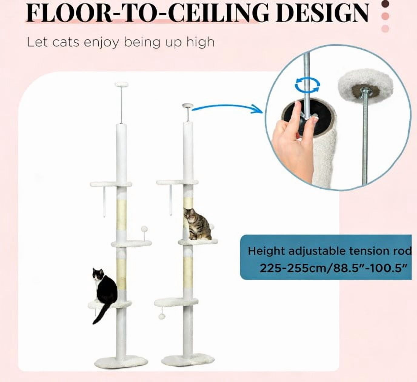 Cat Tree, Floor to Ceiling Cat Tree