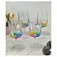 thumbnail image 3 of My Table Talk LeadingWare Verres à Vin en Plastique Arc-en-Ciel à Diamants, Ensemble de 4 (16 Oz), Ensemble de Verres en Acrylique Sans BPA, Verres à Vin Incassables Rouges et Blancs, 3 of 4