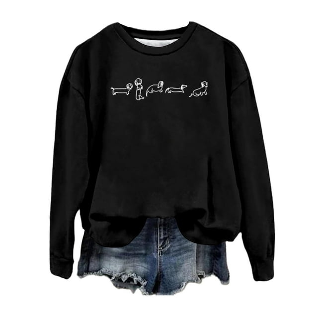 WEAIXIMIUNG Sweat à Fermeture Éclair Femme Surdimensionné Imprimé Col Rond Tendance Automne/hiver Haut Décontracté